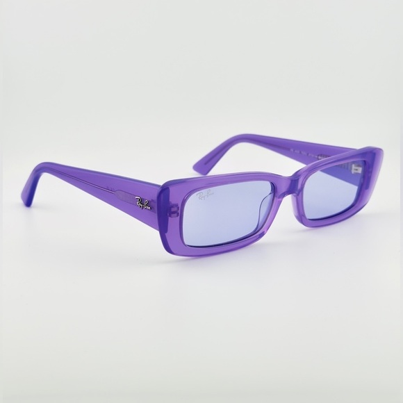 Ray-Ban Teru Bio Based Sunglasses RB4425 Transparent Purple Frame Violet Lenses main image 9